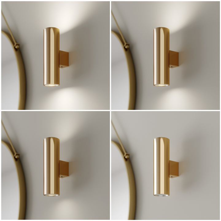 Euluna Marion Wandlampe Zweiflammig Messing Wandleuchte Leuchte Lampe Spot Licht B-Ware