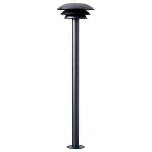 B-Ware Dyberg Larsen DL20 Outdoor Pollerleuchte Gartenlampe Wegelicht G9 schwarz Ø 20cm