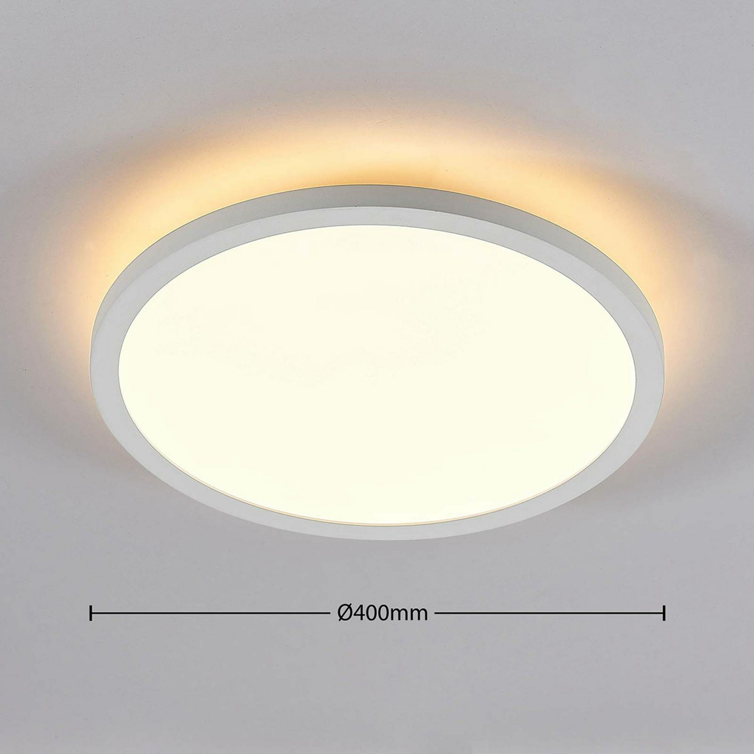 B-Ware Led Deckenleuchte Deckenlampe Arcchio Lampe Weiß Aluminium Fernbedienung 40 Cm