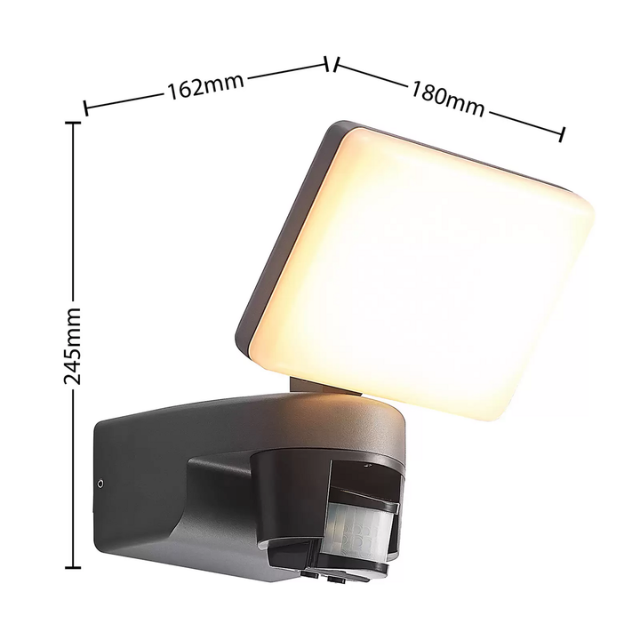 Lindby Melamika LED-Außenstrahler Außenlampe Außenleuchte Lampe Leuchte Licht