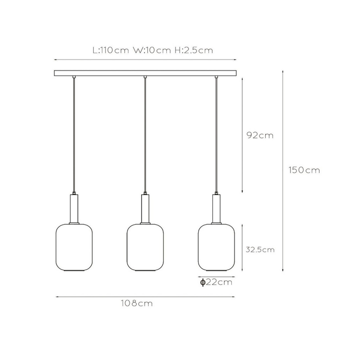 Lucide JOANET Pendelleuchte Hängelampe Leuchte Lampe Esstischlampe Hängeleuchte