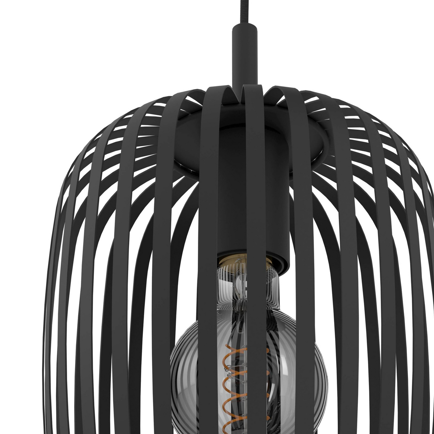 B-Ware Eglo Hängeleuchte Romazzina Hängelampe Deckenlampe ø 46 Cm Schwarz 3 Flg. Stahl