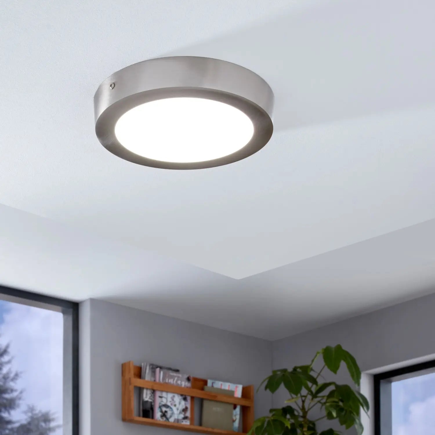 B-Ware Eglo Connect Deckenlampe Fueva C Lampe Led Rund Nickel Smart Fernbedienung Rgb - 9002759966775