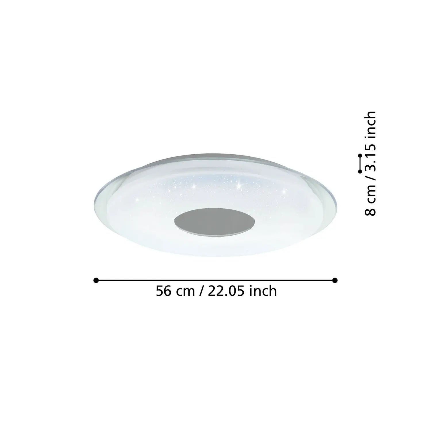 B-Ware Eglo Connect Deckenleuchte Lanciano Z Led Smart Home Bluetooth Zig Bee Weiß 56 Cm - 9008606221516
