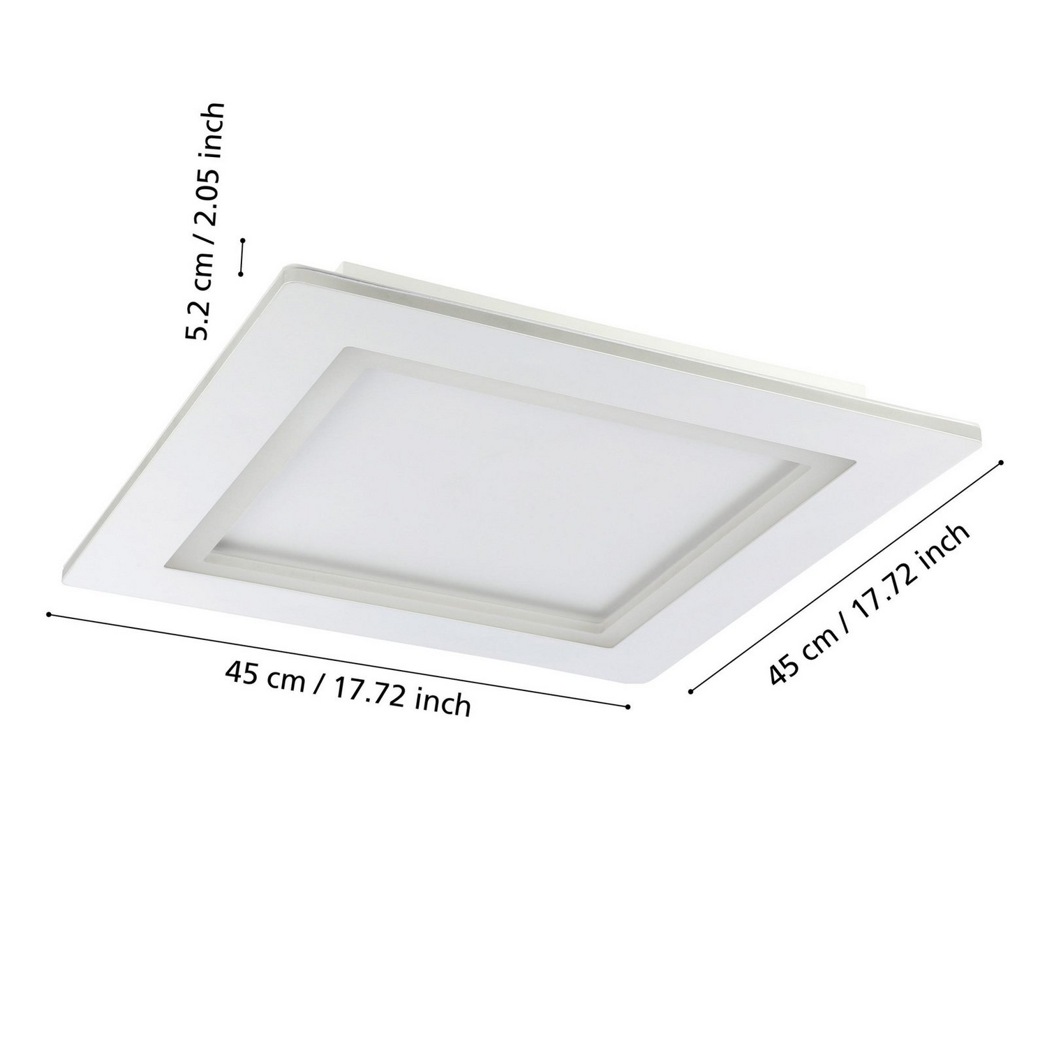 B-Ware Eglo Deckenleuchte Deckenlampe Connect Led Padrogiano Z Weiß Quadratisch Smart H - 9008606244188