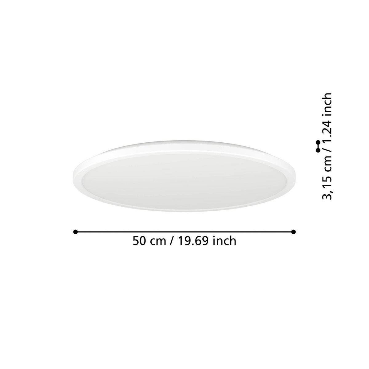 EGLO connect LED-Deckenlampe Smart Home Rovito-Z weiß Ø50cm SIEHE TEXT - 9008606329793