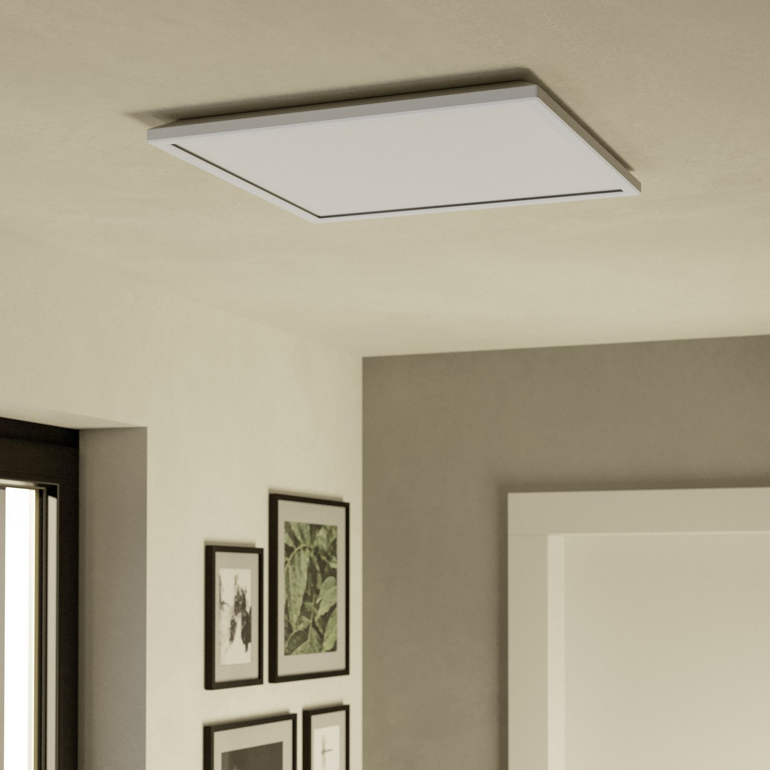 B-Ware Eglo Connect Led Deckenlampe Lampe Licht Rovito Z Weiß 50x50cm Smart Home - 9008606329823