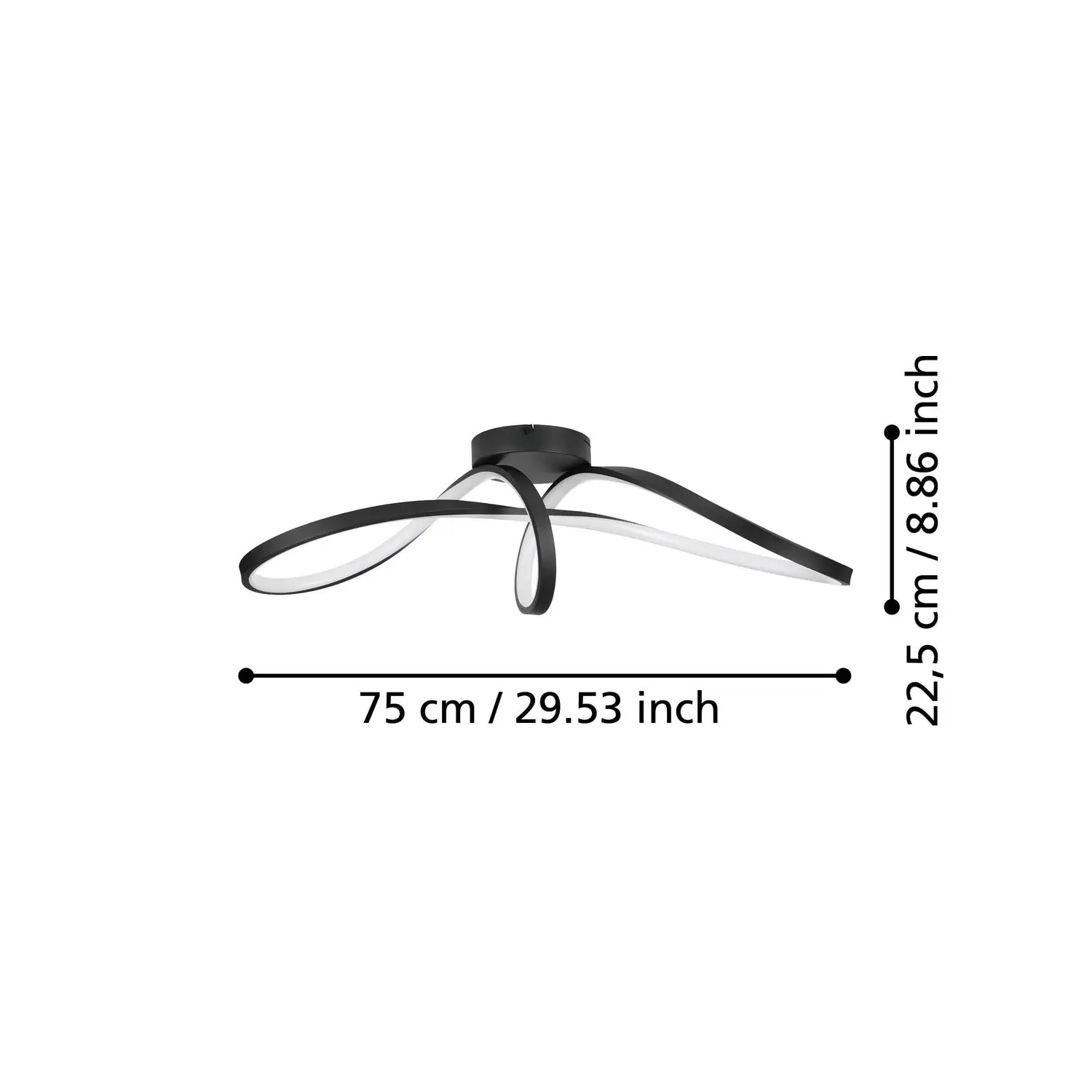 B-Ware Eglo Deckenleuchte Lampe Led Connect Calarossa Z Schwarz Smart Home Dimmbar App - 9008606312948