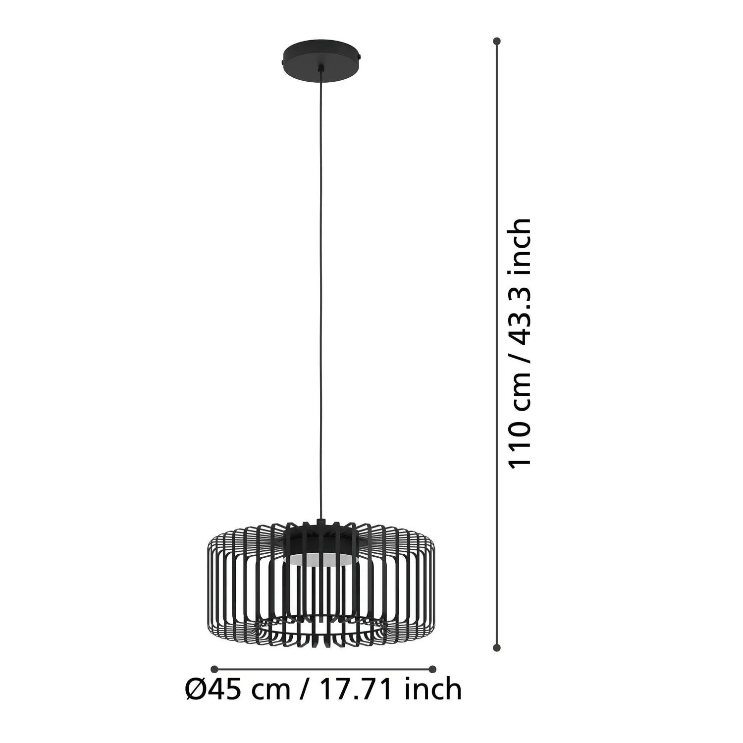 B-Ware Eglo Connect Pendelleuchte Hängeleuchte Led Smart Home Ginestrone Z Schwarz Rgb - 9008606270507