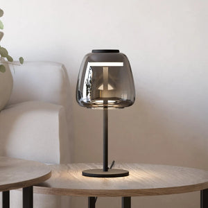 B-Ware Eglo Tischleuchte Lampe Connect Led Schwarz Glas Stahl Dimmbar App Schalter
