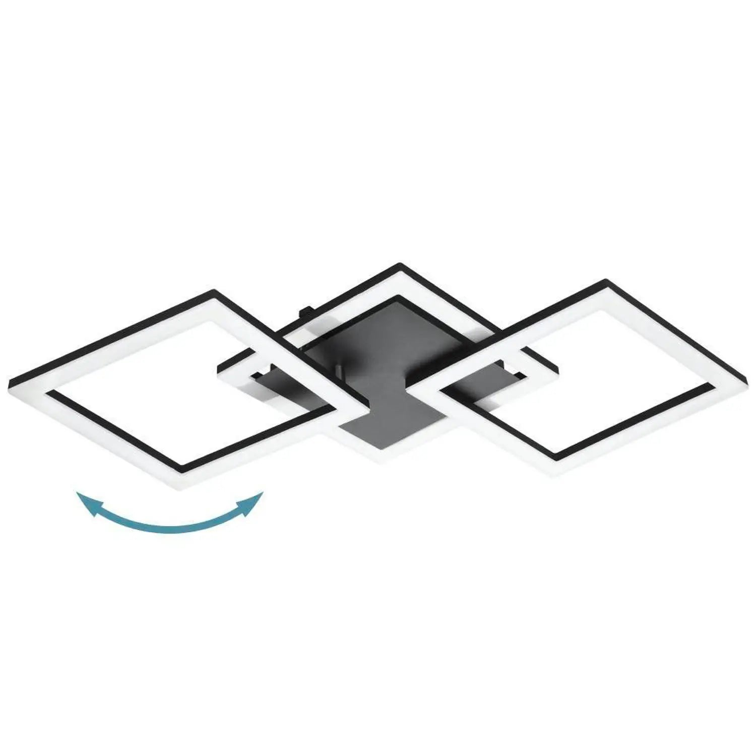 B-Ware Eglo Connect Paranday Z Led Deckenlampe 3 Flg 65cm Schwarz Siehe Text/Foto - 9008606231218