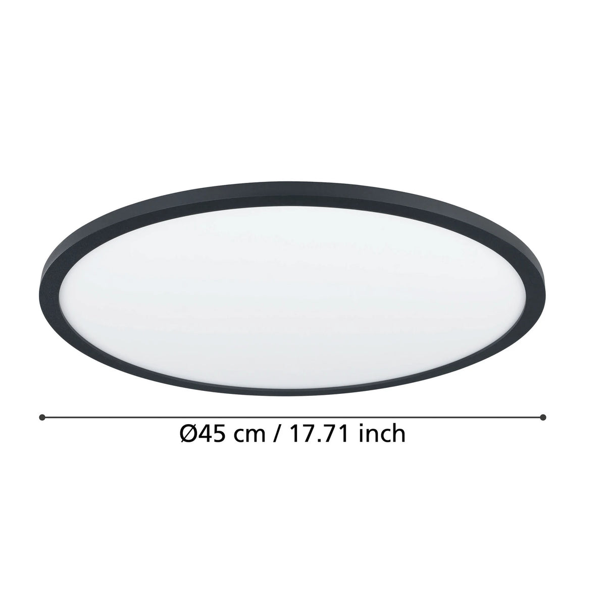 EGLO Deckenlampe Deckenleuchte connect Sarsina Z schwarz Aluminium LED CCT 45 cm - 9008606264063