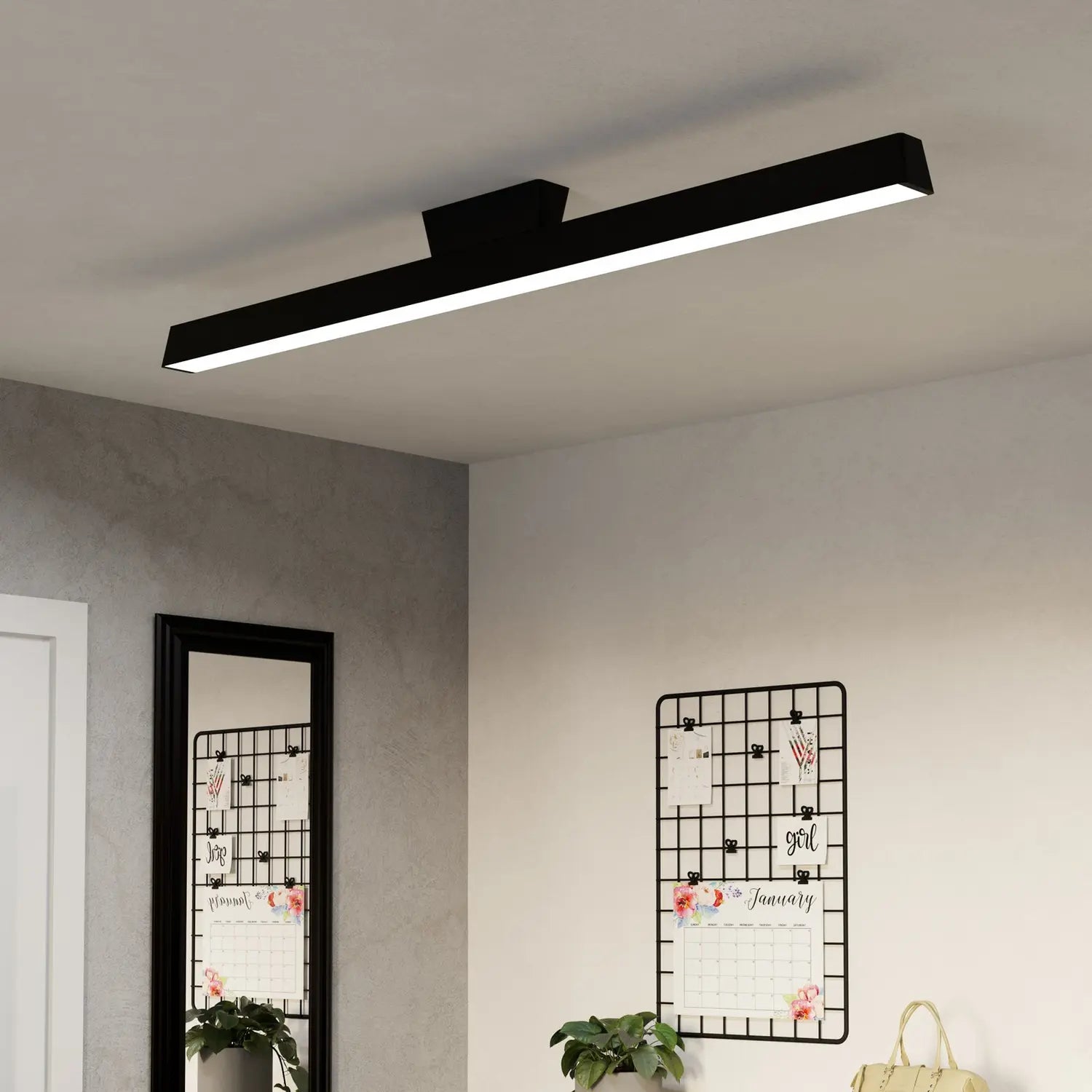 B-Ware Eglo Deckenleuchte Lampe Led Connect Simolaris Z Schwarz Aluminium Kunststoff - 9002759996024