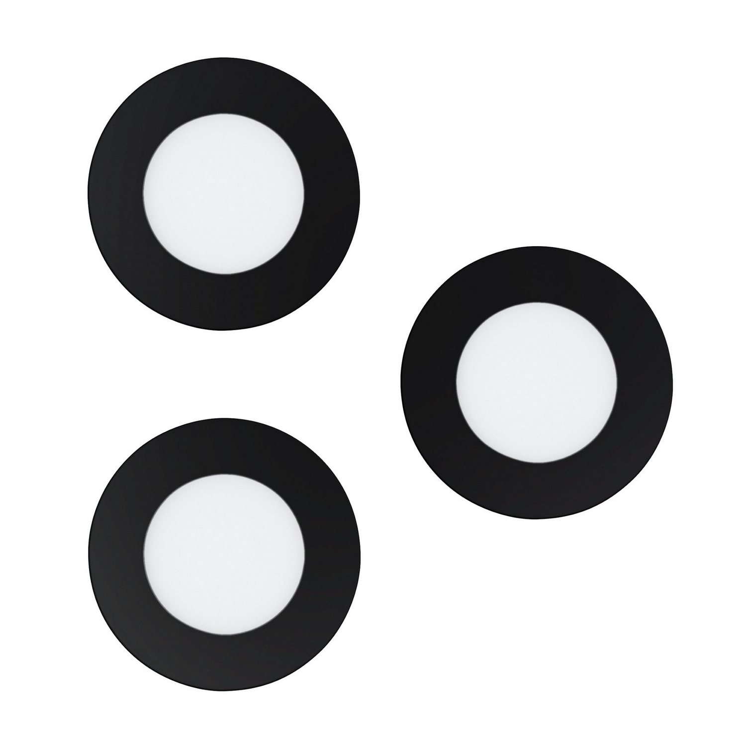 B-Ware Eglo Connect Smart Led Einbauleuchte Deckeneinbauleuchte Fueva Z Schwarz 3er Set - 9002759319120
