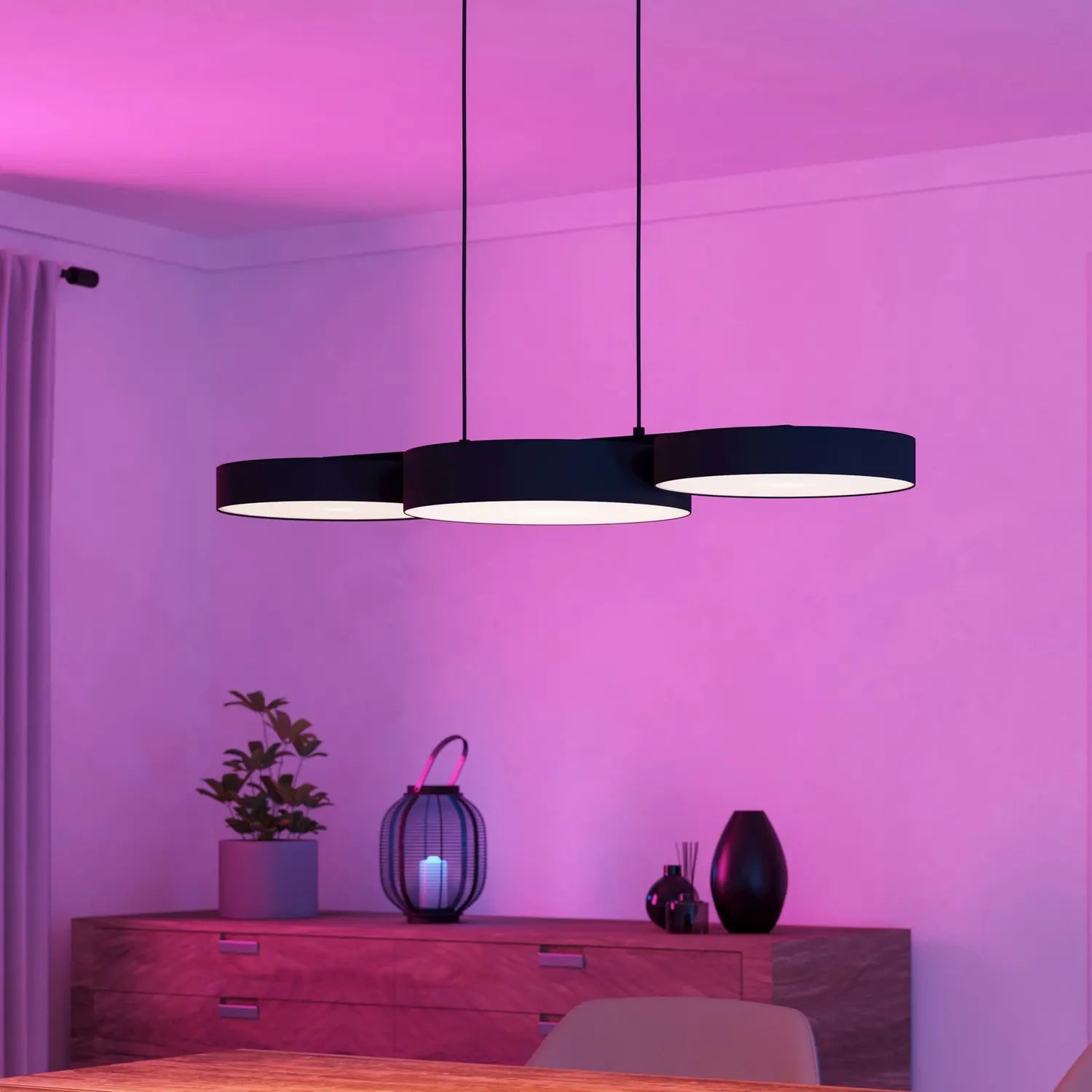 B-Ware Eglo Connect Pendelleuchte Hängelampe Smart Led Barbano Z Deckenlampe Schwarz  - 9008606274192