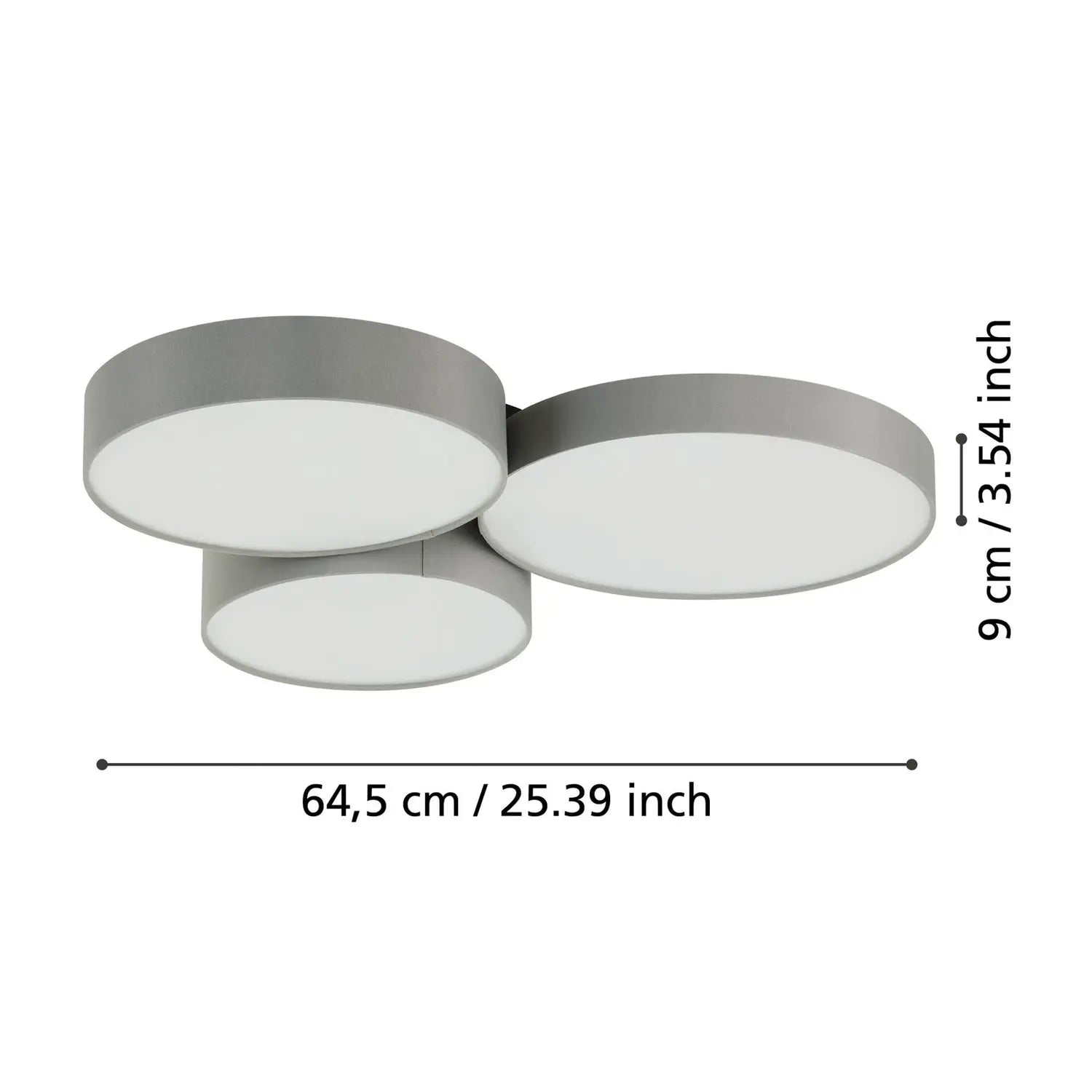 B-Ware Eglo Connect Deckenleuchte Lampe Smart Home Led Grau Barbano Z Stahl App Wlan - 9008606274208