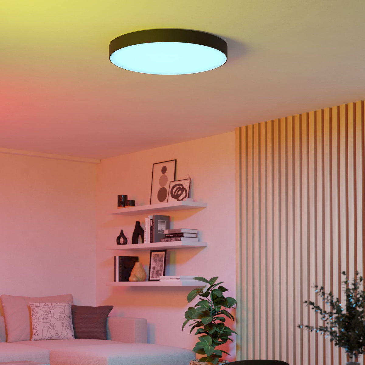 EGLO Deckenlampe Leuchte Smart-LED Gallizzi-Z schwarz Ø69cm - 9008606358182