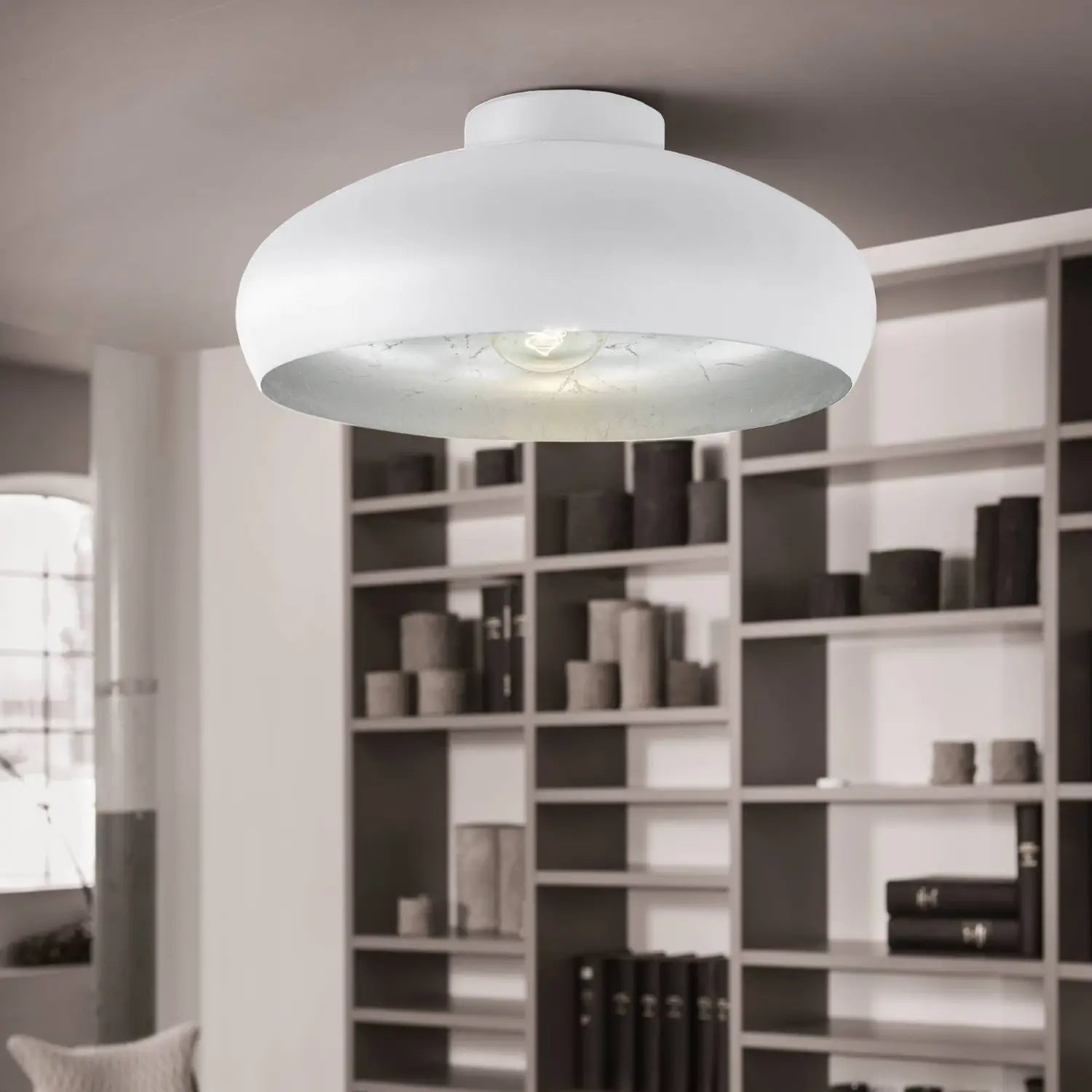 B-Ware Eglo Deckenlampe Deckenleuchte Lampe 40 Cm Mogano Led E27 Leuchte Metall Weiß