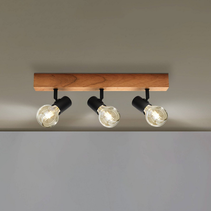 Eglo Deckenlampe Pendelleuchte Townshend 3 Holz 3 Flammig Schwarz Siehe Text B-Ware - 9002759994792