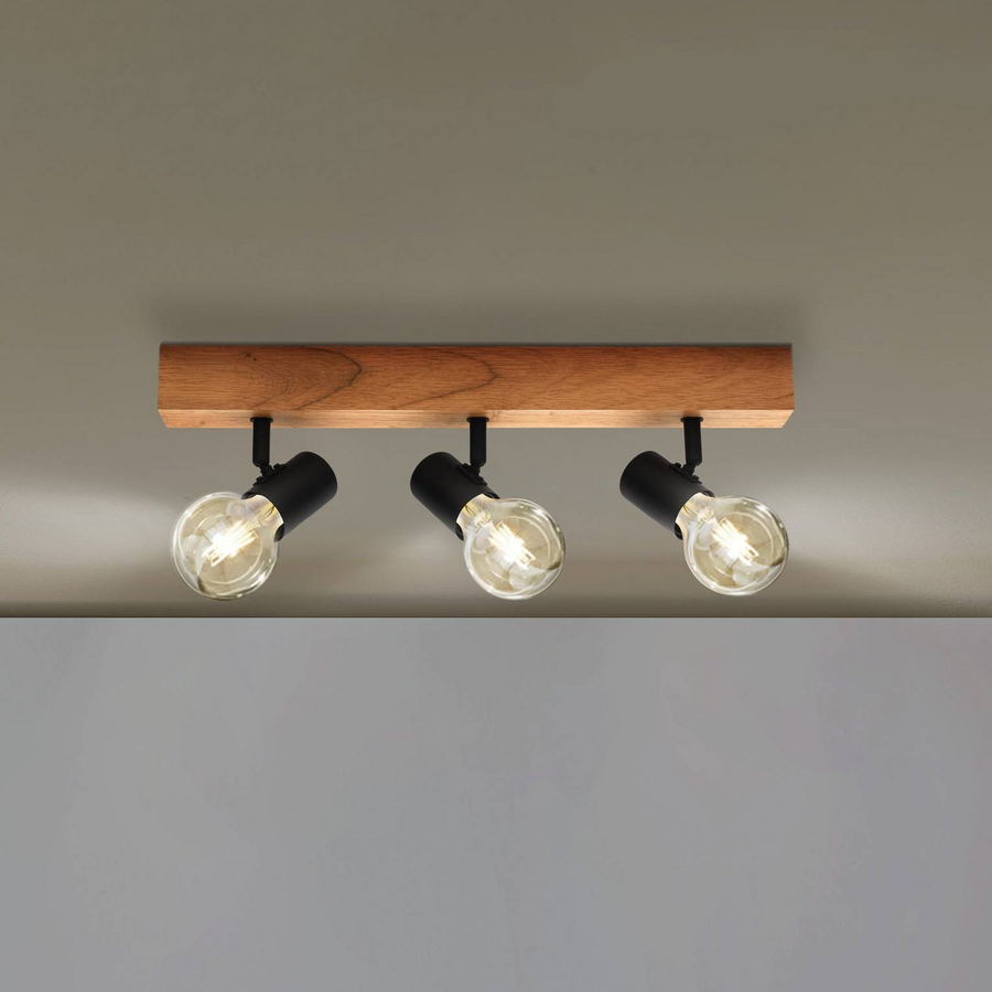 Eglo Deckenlampe Pendelleuchte Townshend 3 Holz 3 Flammig Schwarz Siehe Text B-Ware - 9002759994792