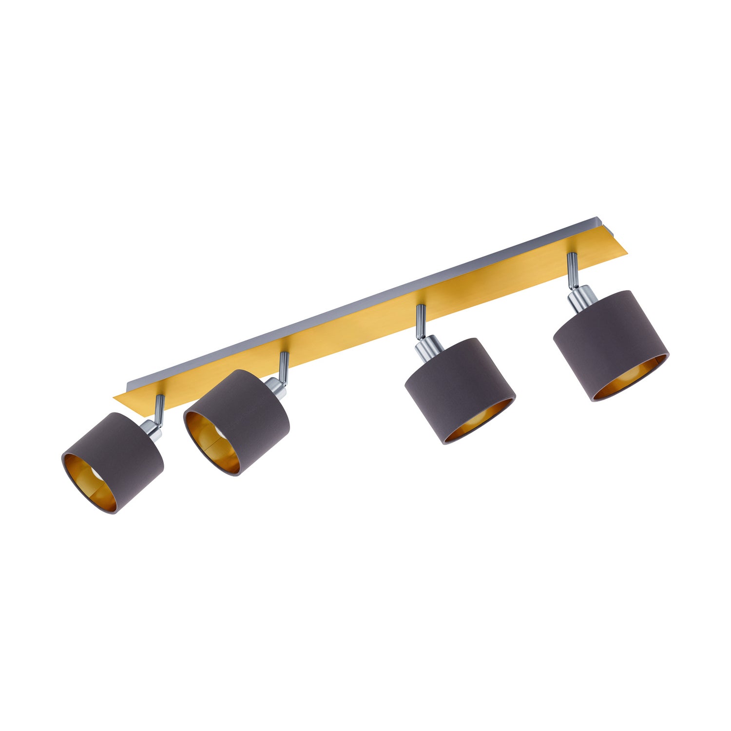 B-Ware Eglo Deckenlampe Deckenleuchte Valbiano Messing Hellbraun Textil Metall Gold - 9002759975395