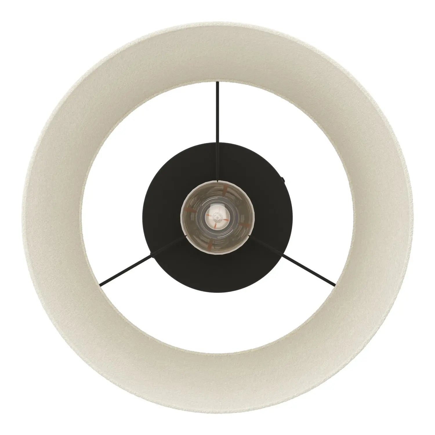B-Ware Eglo Deckenleuchte Lampe Stoff Weiß Textil Deckenlampe Strahler E27 Led ø 35 Cm - 9008606312764