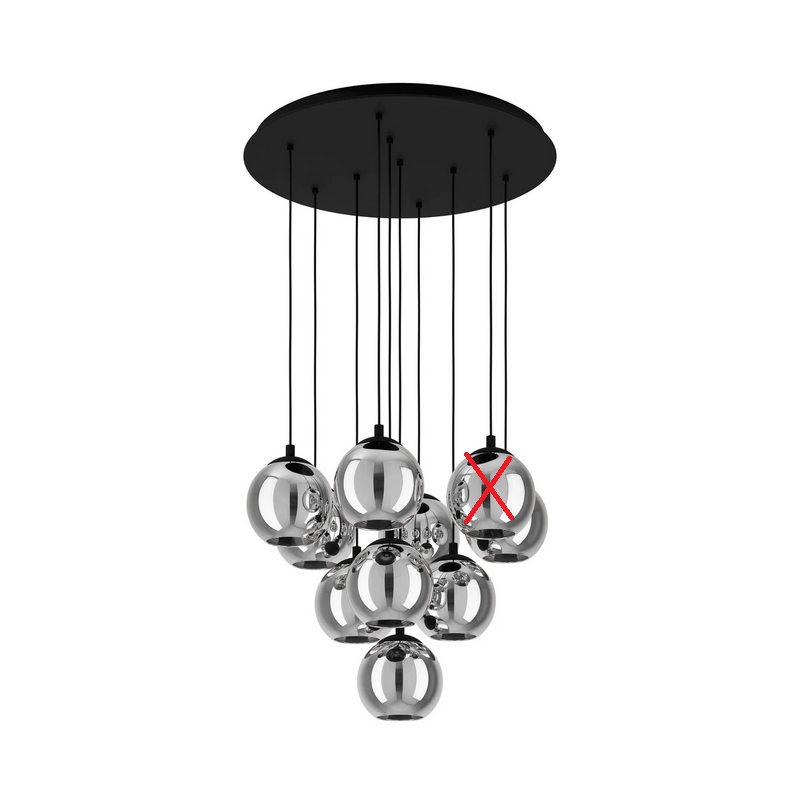 Eglo Hängelampe Pendelleuchte Ariscani Schwarz ø 65 Cm Stahl Siehe Text/Foto B-Ware