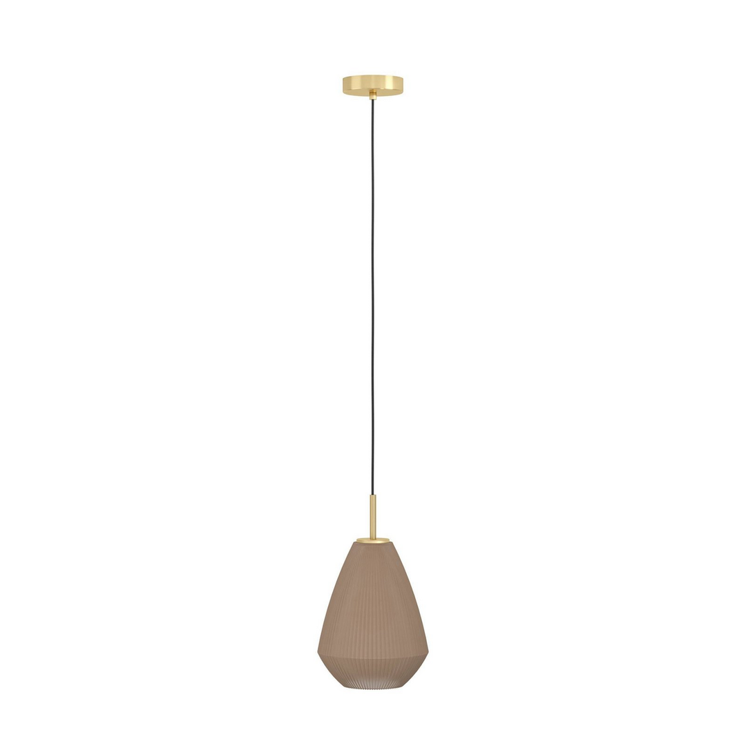 Eglo Hängelampe Pendelleuchte Caprarola Sandfarben Glas Metall 20 Cm E27 B-Ware - 9008606274321