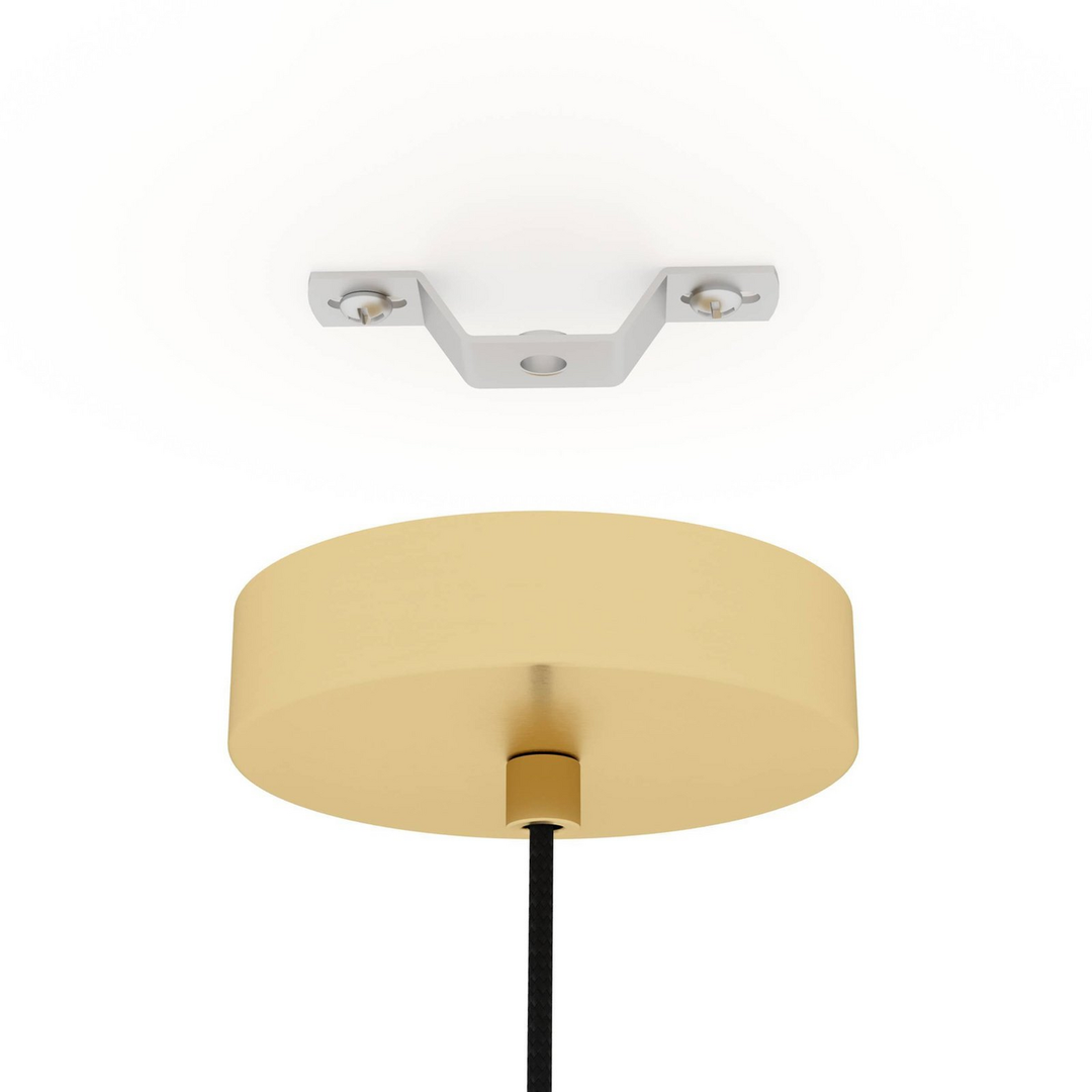 Eglo Hängelampe Pendelleuchte Caprarola Sandfarben Glas Metall 20 Cm E27 B-Ware - 9008606274321