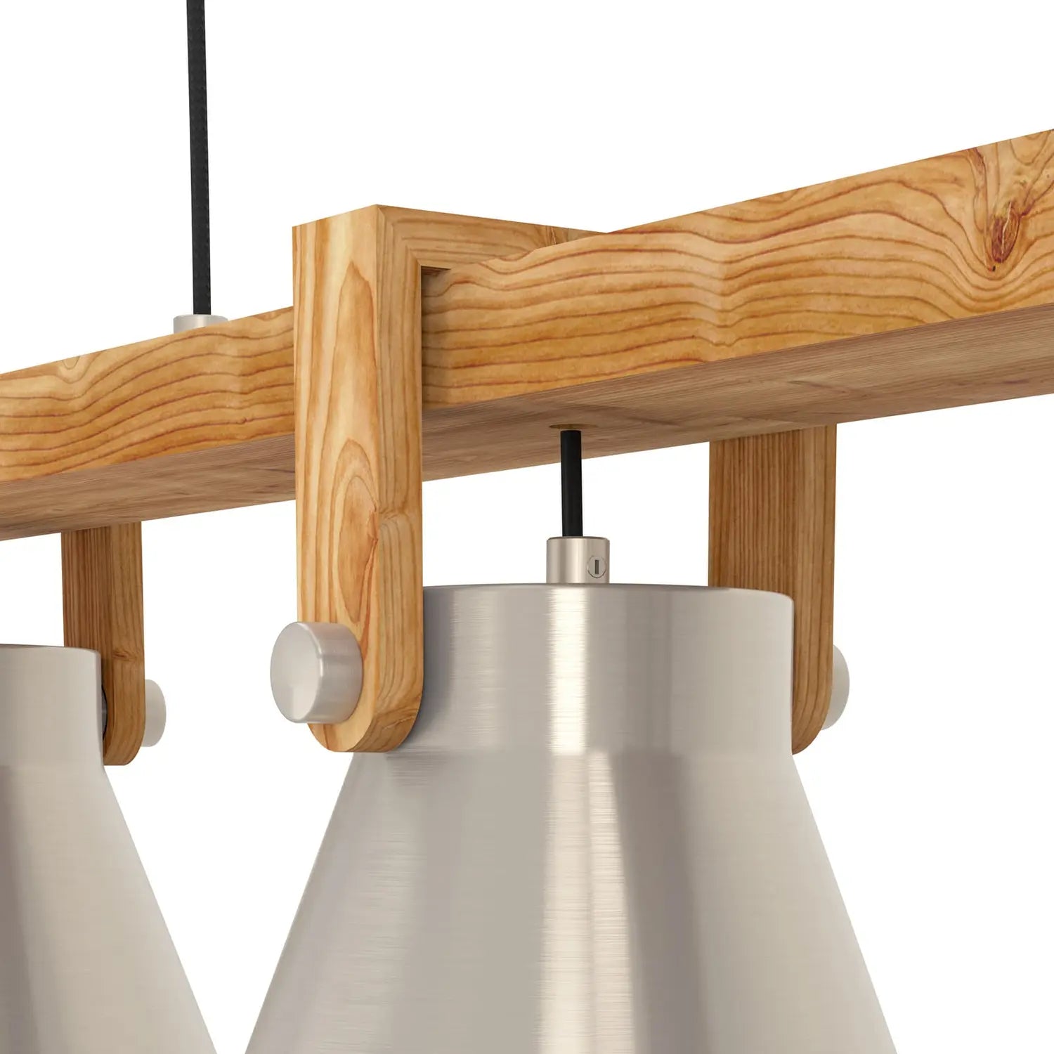 B-Ware Eglo Pendelleuchte Hängelampe Cawton Leuchte Stahl Holz 76 Cm 3 Flammig E27 Led - 9002759439521