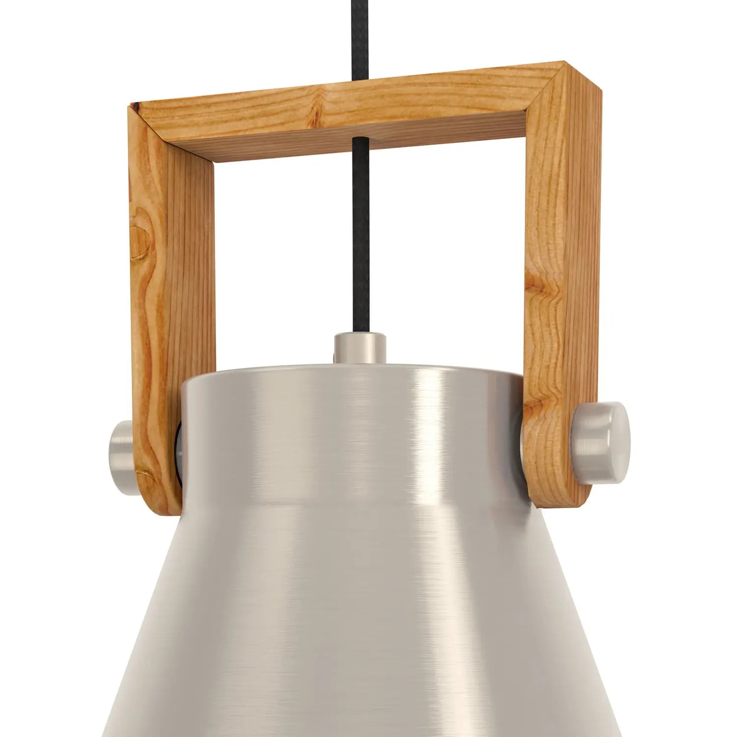 B-Ware Eglo Hängelampe Pendelleuchte Stahl Holz Cawton Leuchte ø 16 Cm E27 Led Lampe - 9002759439514