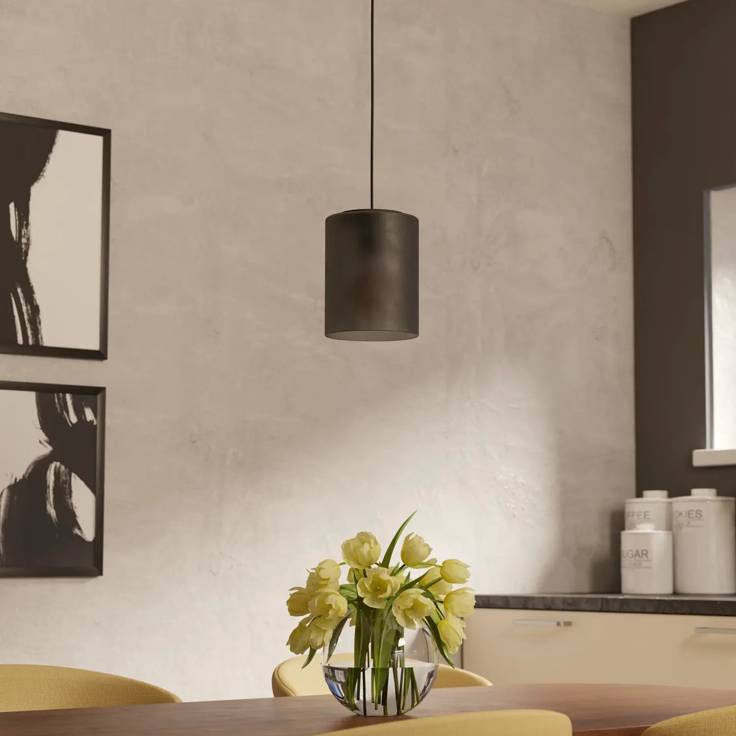 B-Ware Eglo Pendelleuchte Hängelampe Glas Rauchgrau Transparent Colomera Leuchte Licht - 9008606307142