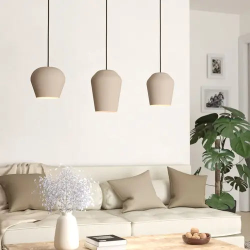 EGLO Hängeleuchte Cambaito Deckenlampe Pendelleuchte Lampe E27 3-flg sandfarben - 9008606238927
