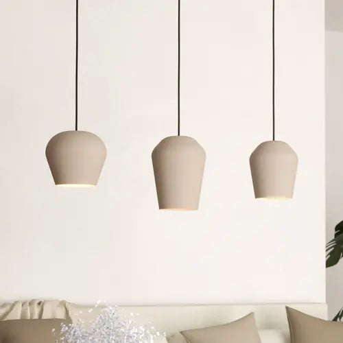 EGLO Hängeleuchte Cambaito Deckenlampe Pendelleuchte Lampe E27 3-flg sandfarben - 9008606238927