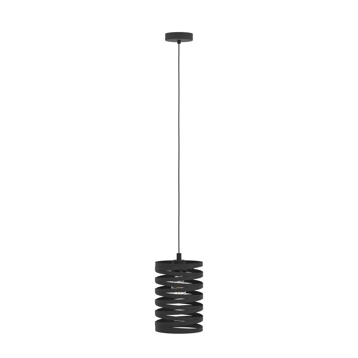 EGLO Hängeleuchte Pendelleuchte schwarz Stahl Cremella Lampe Ø 18 cm E27 LED - 9002759993467