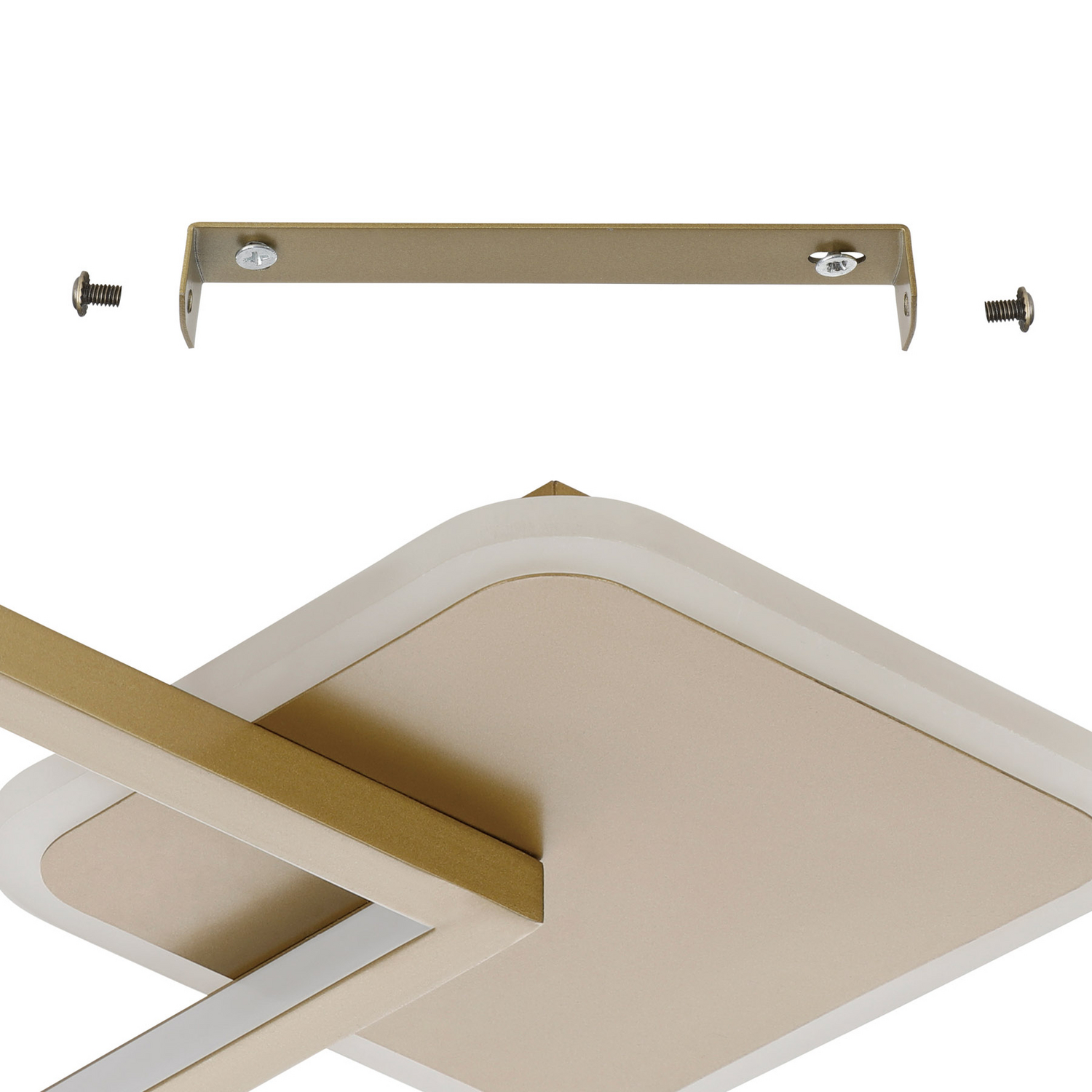 B-Ware Eglo Deckenlampe Deckenleuchte Led Gafares Fernbedienung Gold Aluminium 33 Cm - 9008606241033