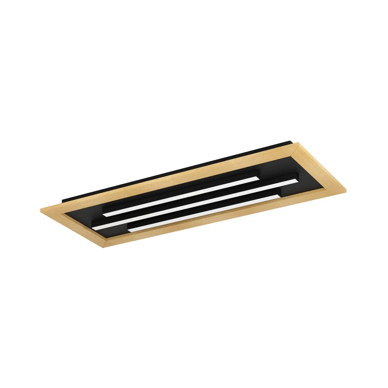 B-Ware Deckenleuchte Lampe Led Eglo Tirrenara Fernbedienung Schwarz Holz Dimmbar - 9008606245024