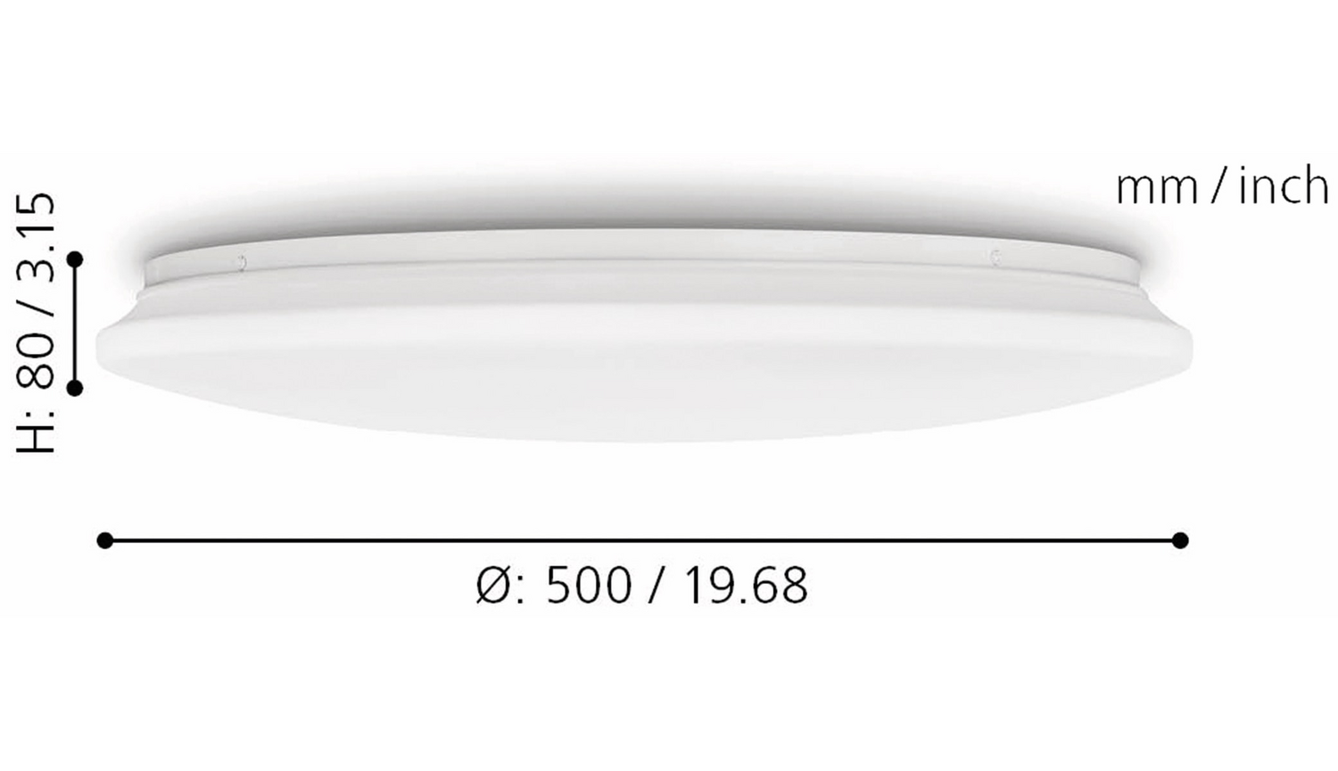 Eglo Led Deckenleuchte Leuchte Pogliola Deckenlampe 36 W 3350lm 3000 K 490mm B-Ware - 9002759755034