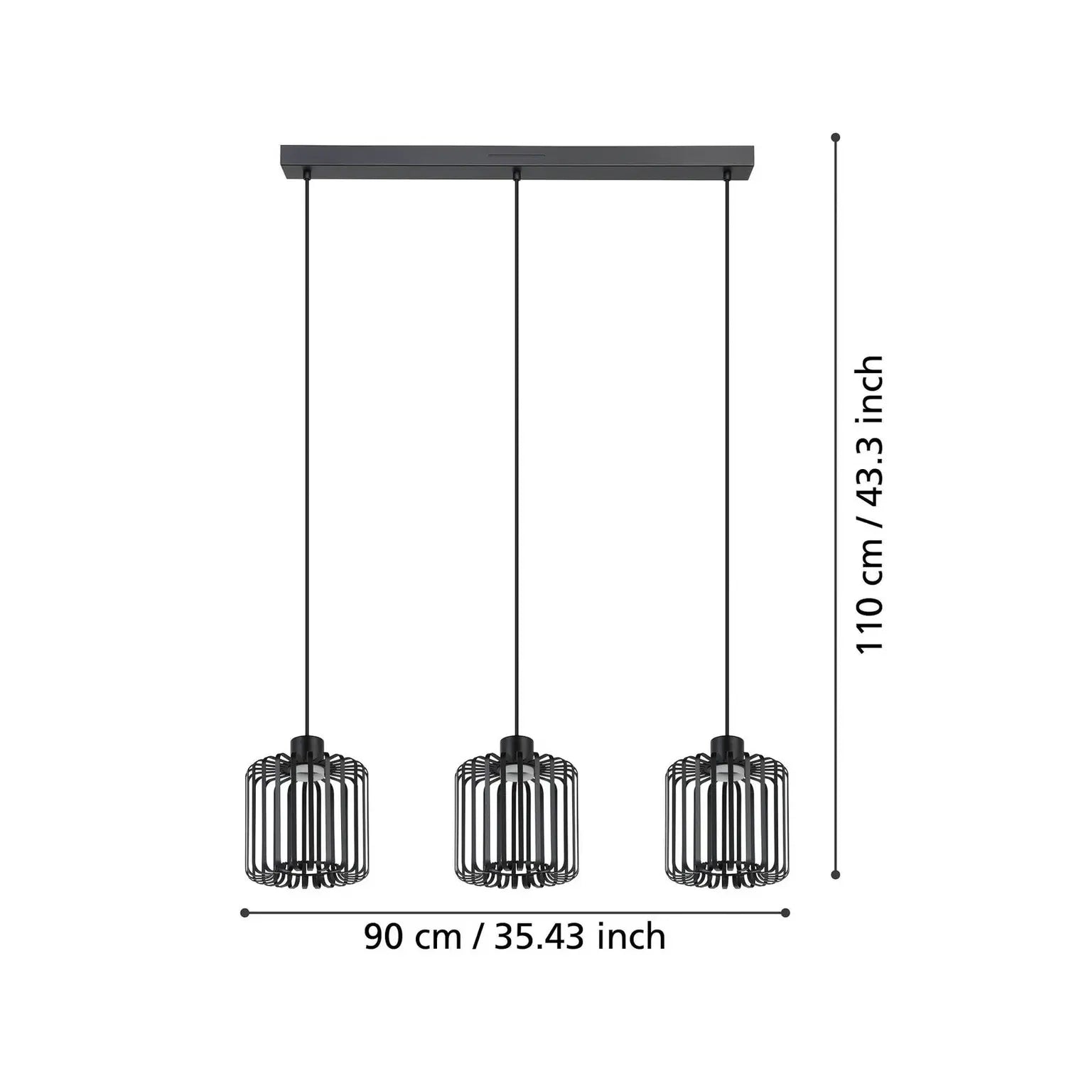 B-Ware Eglo Led Pendelleuchte Leuchte Hängeleuchte Ginestrone Z Smart Home Schwarz272 - 9008606274857