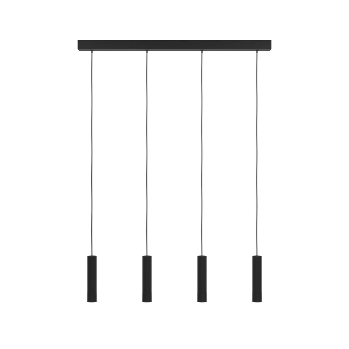EGLO LED Pendellampe Hängeleuchte Almudaina schwarz Länge 84 cm 4 flammig La285 - 9008606274109