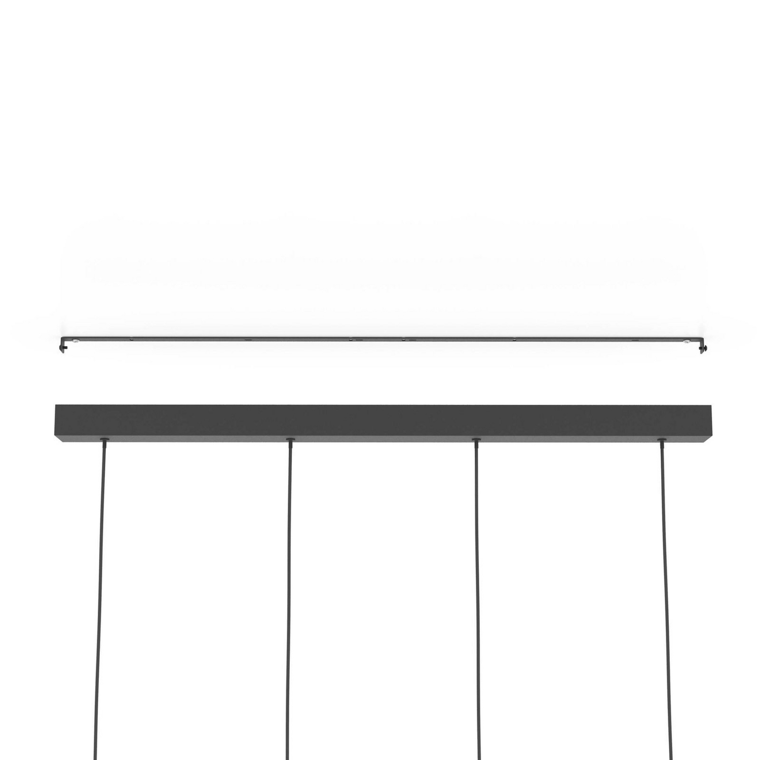 B-Ware Eglo Led Pendellampe Hängeleuchte Almudaina Schwarz Länge 84 Cm 4 Flammig La285 - 9008606274109