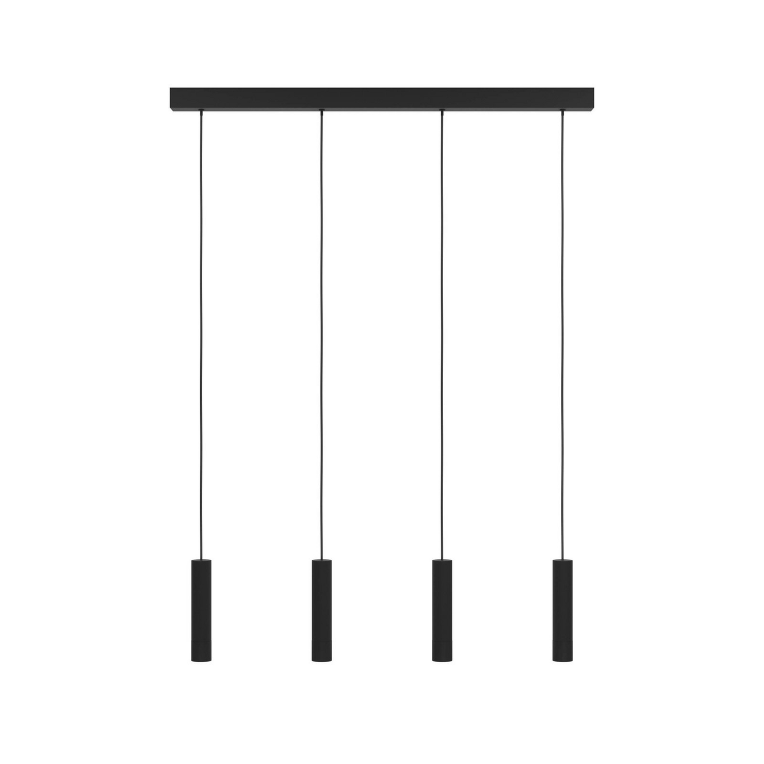 B-Ware Eglo Led Pendellampe Hängeleuchte Almudaina Schwarz Länge 84 Cm 4 Flammig La285 - 9008606274109