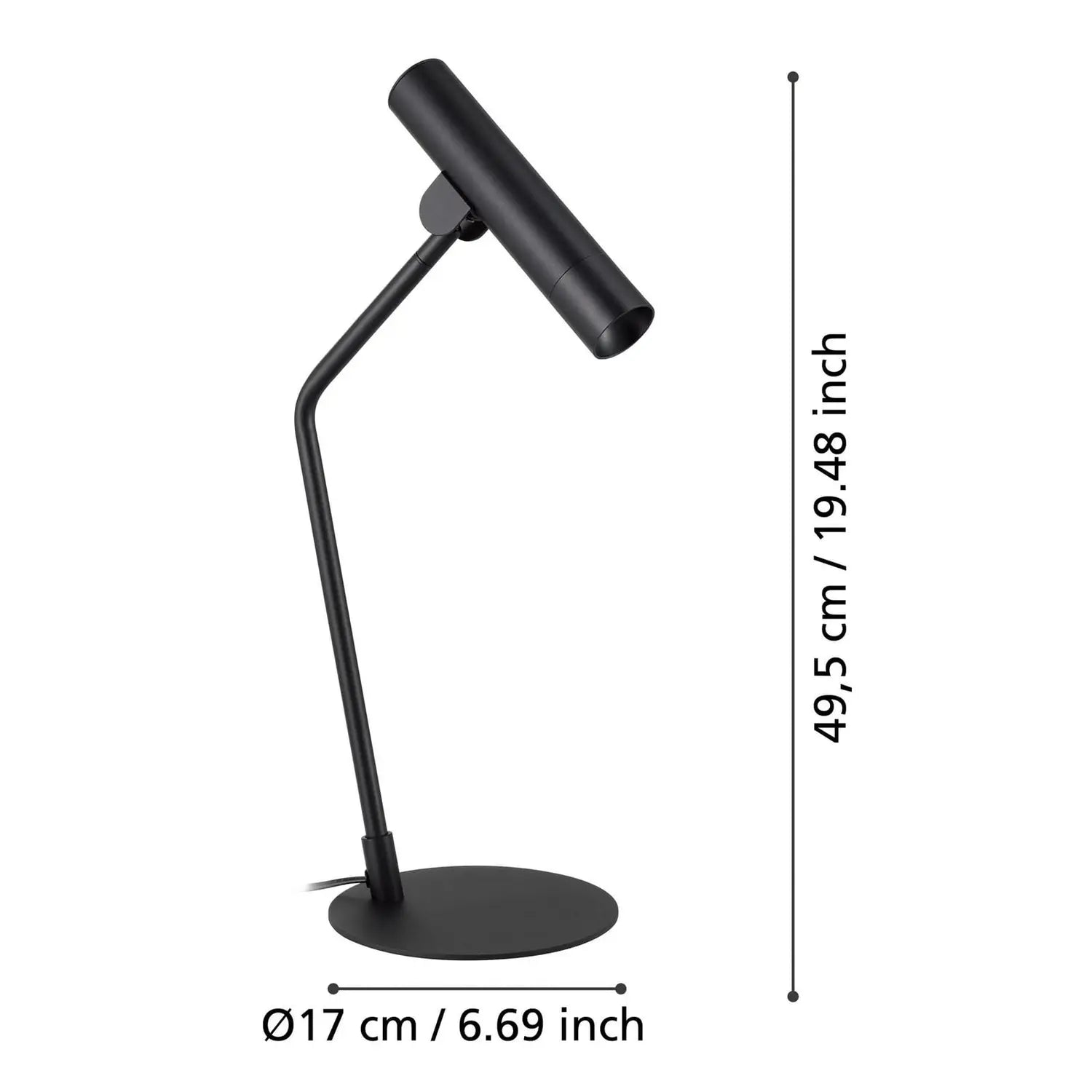 B-Ware Eglo Tischleuchte Nachttischlampe Led Almudaina Schwarz Stahl 49 5 Cm - 9008606274123