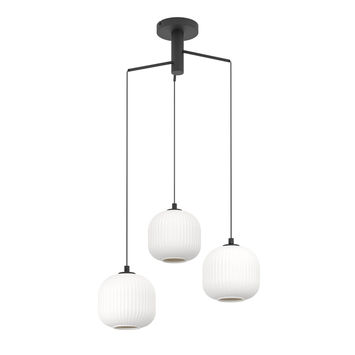 Eglo Mantunalle Hängeleuchte Pendelleuchte Lampe ø 62 Cm Schwarz Weiß Leuchte B-Ware - 9002759993689