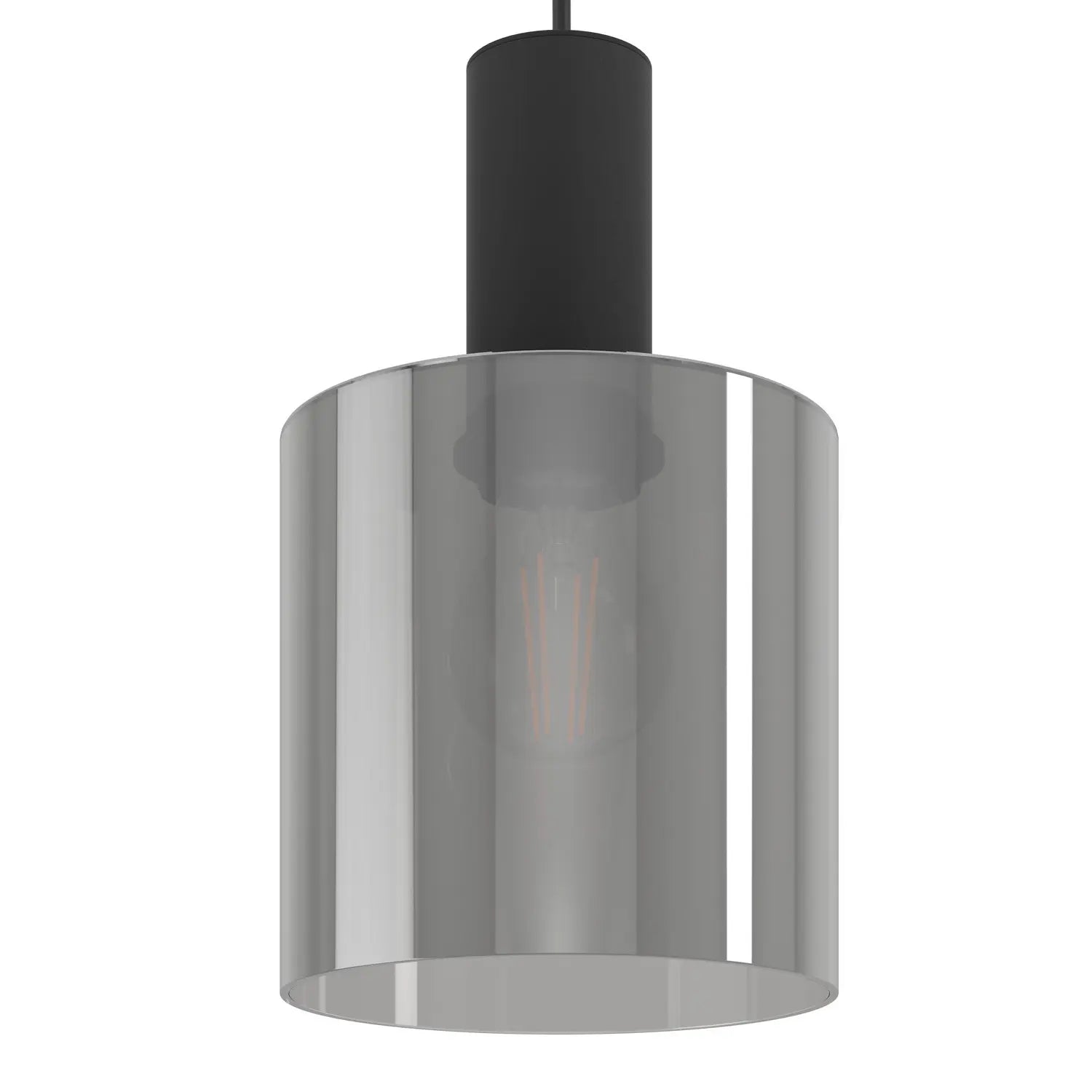 B-Ware Eglo Pendelleuchte Hängelampe Glas Schwarz Lampenschirm Leuchte E27 Gorosiba - 9002759987541
