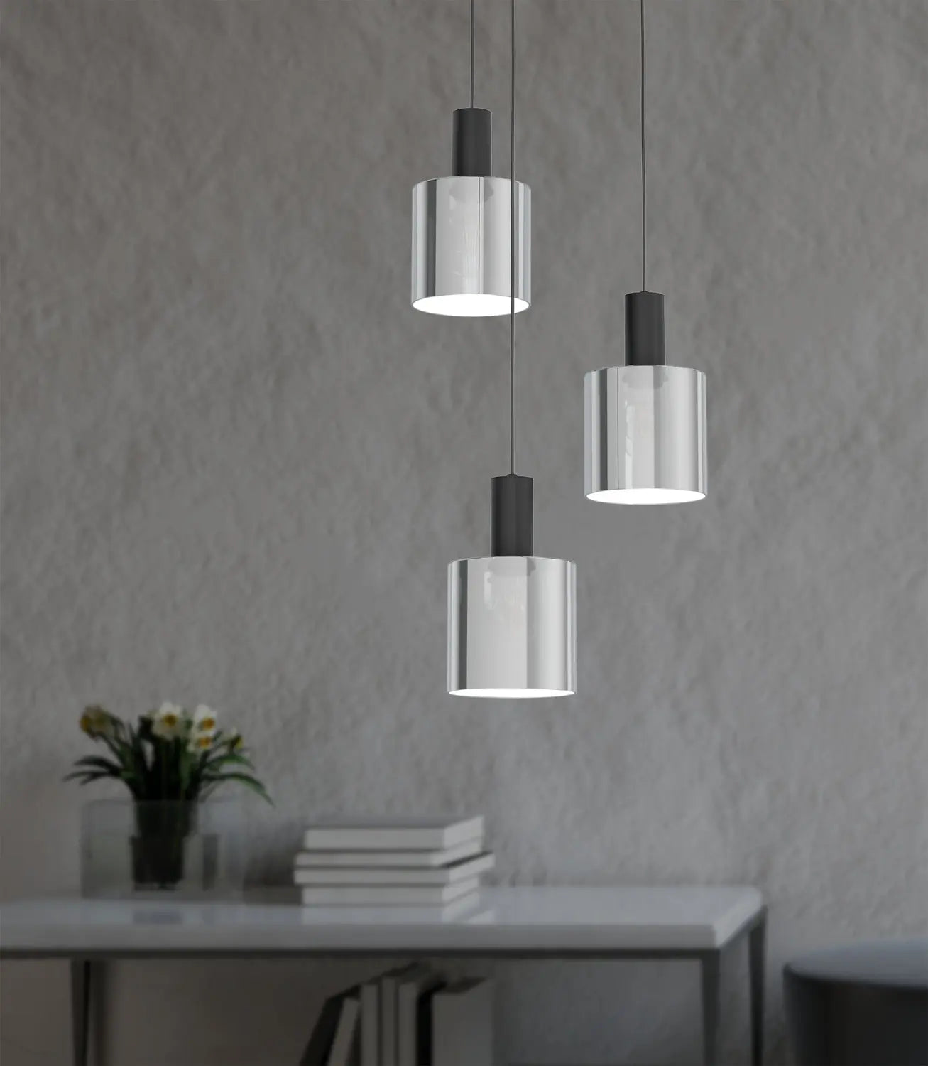 B-Ware Eglo Pendelleuchte Hängelampe Glas Schwarz Lampenschirm Leuchte E27 Gorosiba - 9002759987541