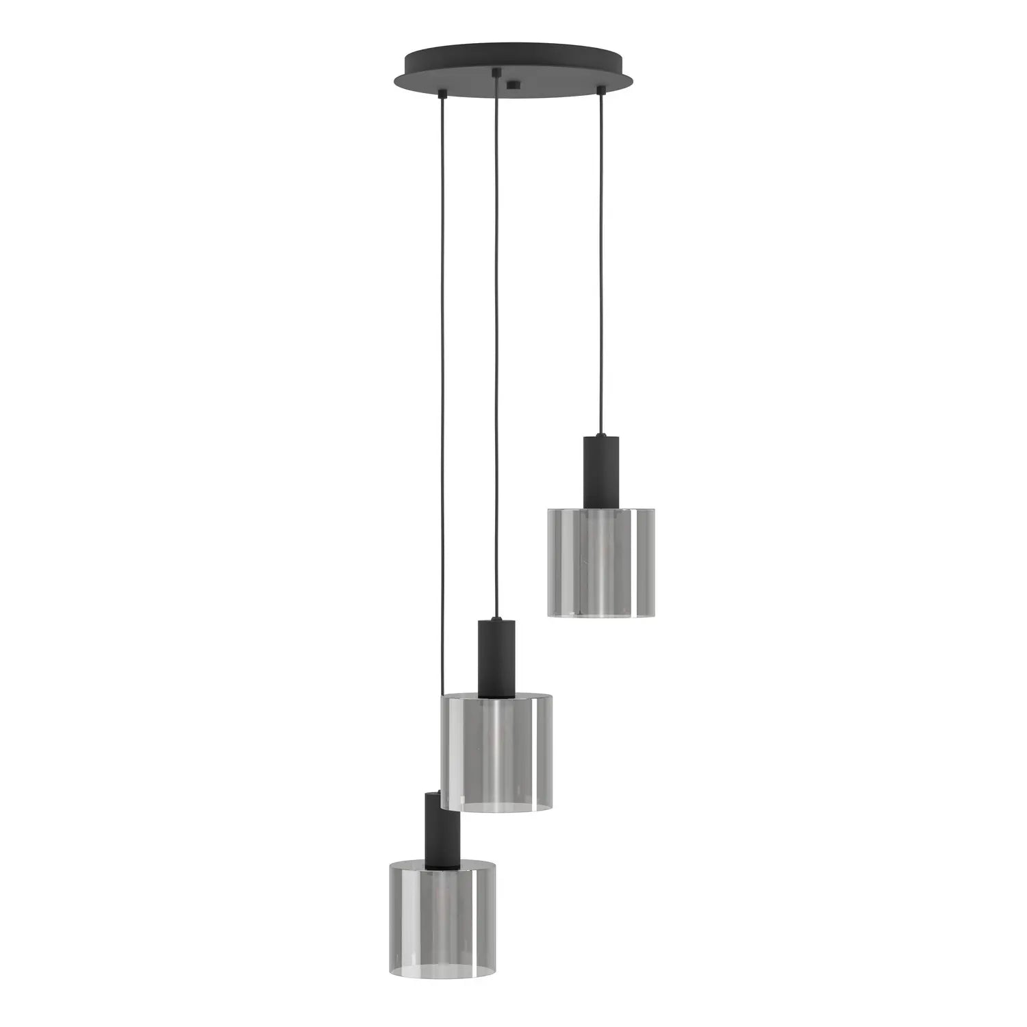 B-Ware Eglo Pendelleuchte Hängelampe Glas Schwarz Lampenschirm Leuchte E27 Gorosiba - 9002759987541