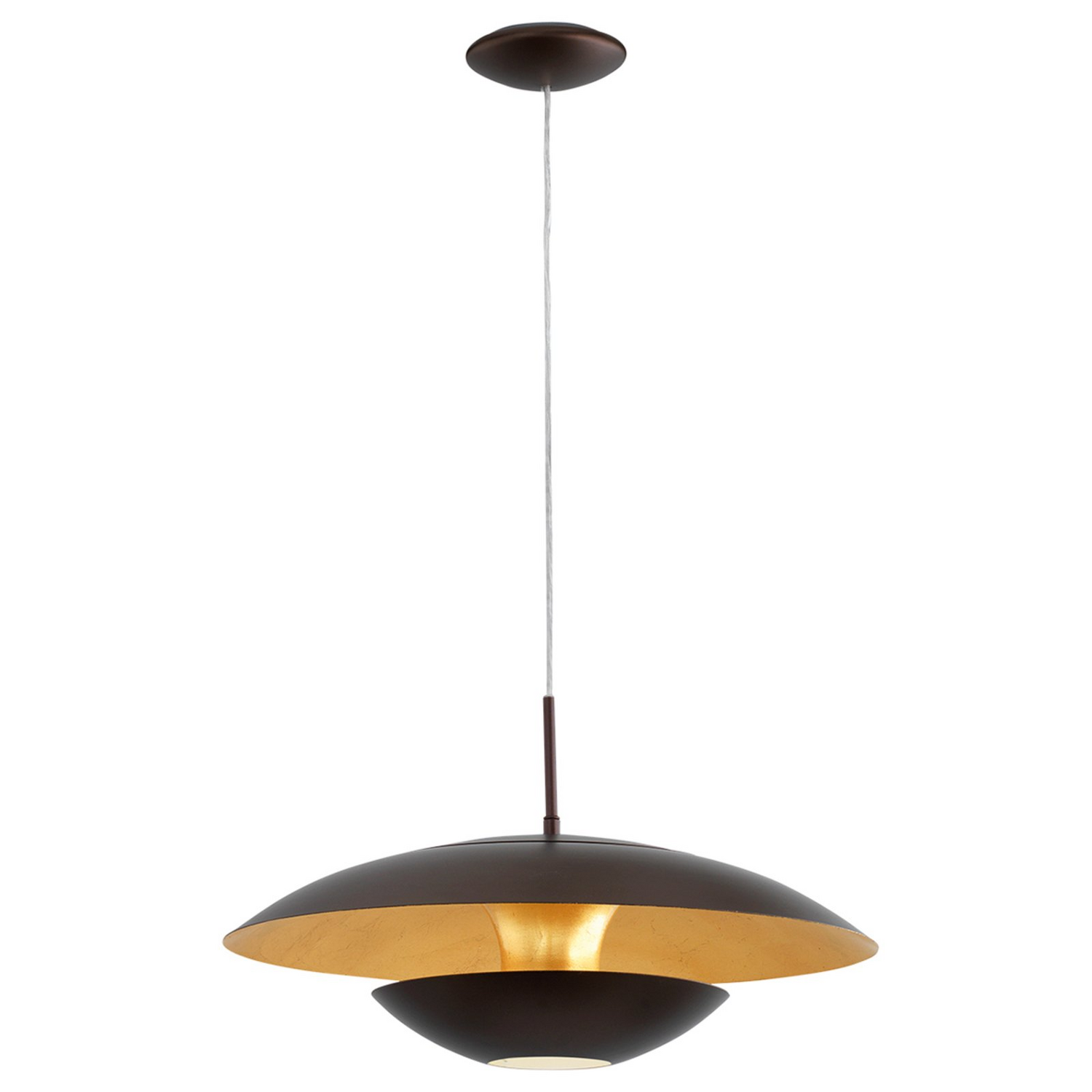 B-Ware Eglo Pendelleuchte Nuvano 48cm Deckenlampe Hängeleuchte Lampe 1 Flg Braun Gol734