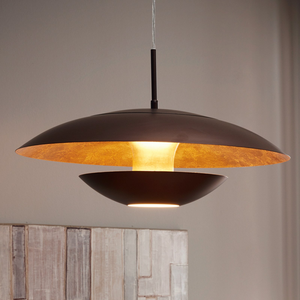 B-Ware Eglo Pendelleuchte Nuvano 48cm Deckenlampe Hängeleuchte Lampe 1 Flg Braun Gol734