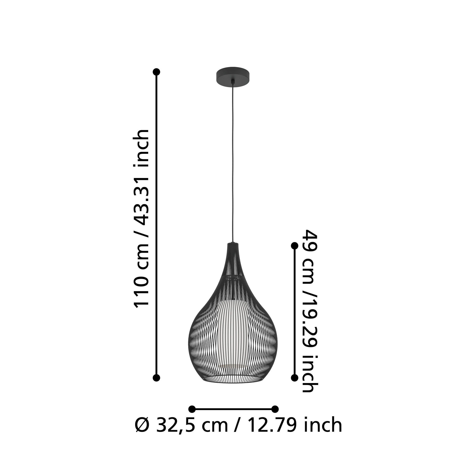 B-Ware Eglo Razoni 1 Pendelleuchte Pendellampe Leuchte Lampe Hängeleuchte Licht - 9008606267958